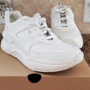 UGG Women's White Chunky Lace-Up Sneakers